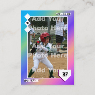 Miami Baseball Trading Card - Kundenspezifische St Telefonnummerkarte