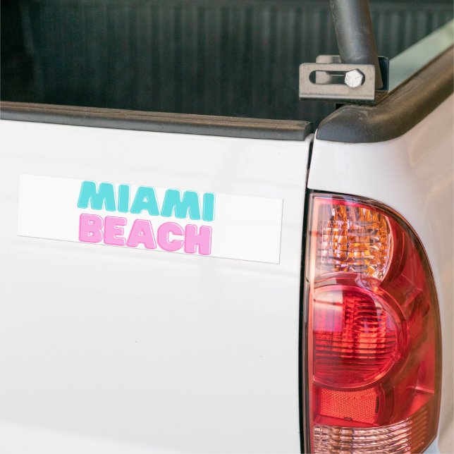 Miami Beach Autoaufkleber (Auf Lkw)
