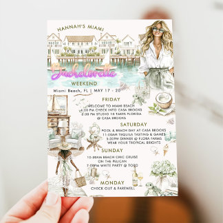 Miami Beach Bachelorette Weekend Tour Einladung