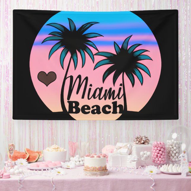 Miami Beach Banner (Party)