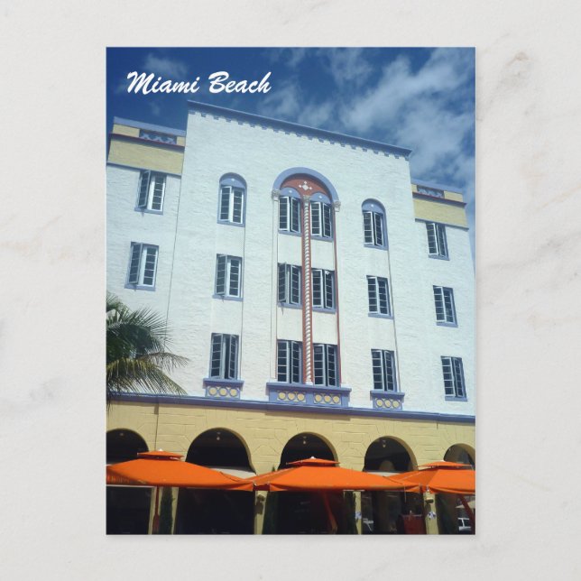 Miami Beach Bldg Postkarte (Vorderseite)