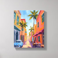 Miami Beach Buntes Straßenszene