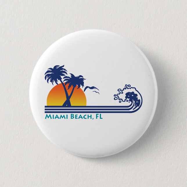 Miami Beach Button (Vorderseite)
