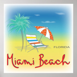 Miami Beach, FL-Vorsitzende Poster