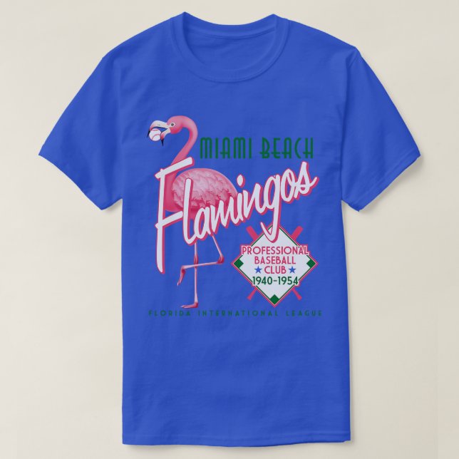 Miami Beach Flamingos T-Shirt (Design vorne)
