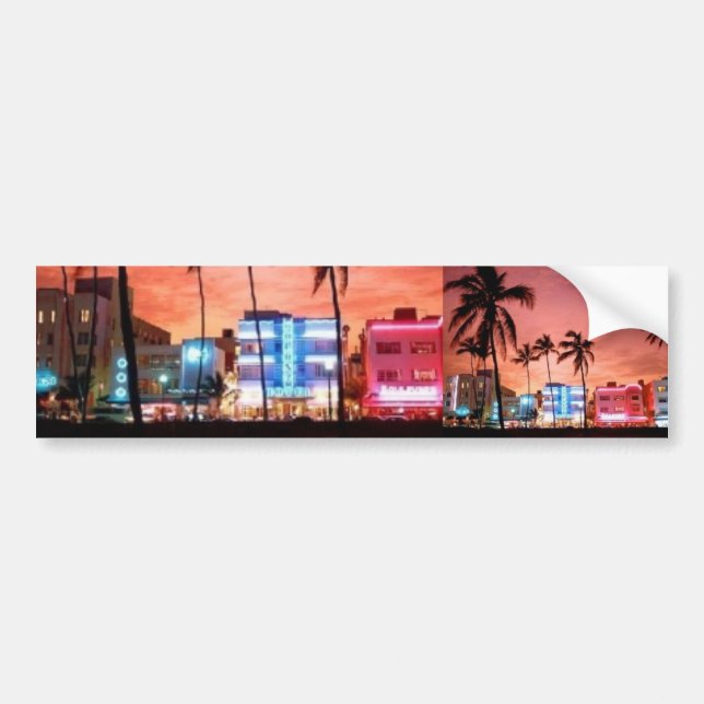 Miami Beach, Florida Autoaufkleber (Vorne)
