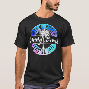 Miami Beach Florida Colle: Frühjahrspause der Frau T-Shirt