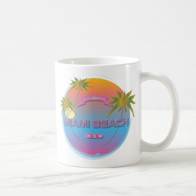 Miami Beach Florida Est. 1870 Kaffeetasse (Rechts)