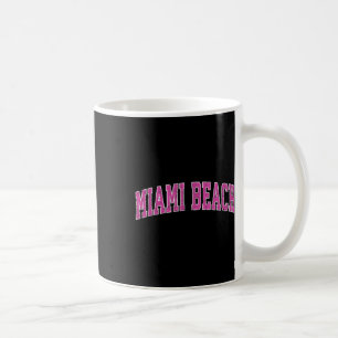 Miami Beach Florida Fl Vintages Sportdesign Rosa Kaffeetasse