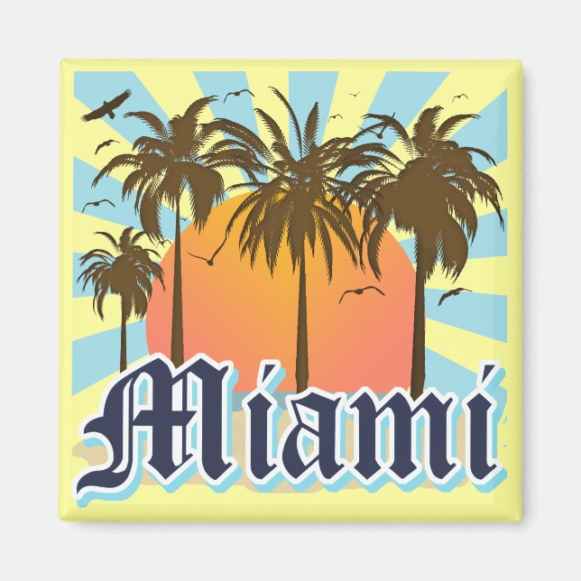 Miami Beach Florida FLA Magnet (Vorne)