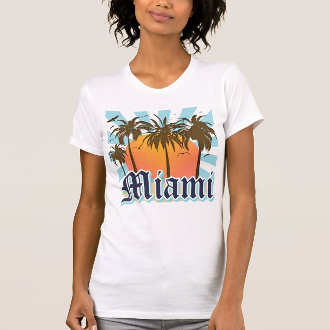 Miami Beach Florida FLA T-Shirt (Vorderseite)