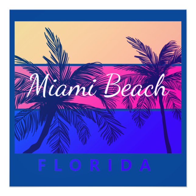 Miami Beach Florida Fotodruck (Vorne)