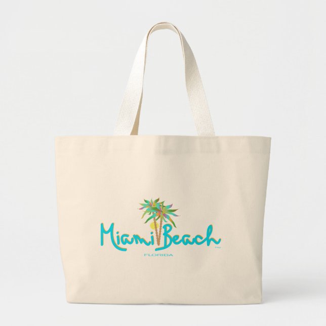 Miami Beach, Florida I Liebe Jumbo Stoffbeutel (Vorne)
