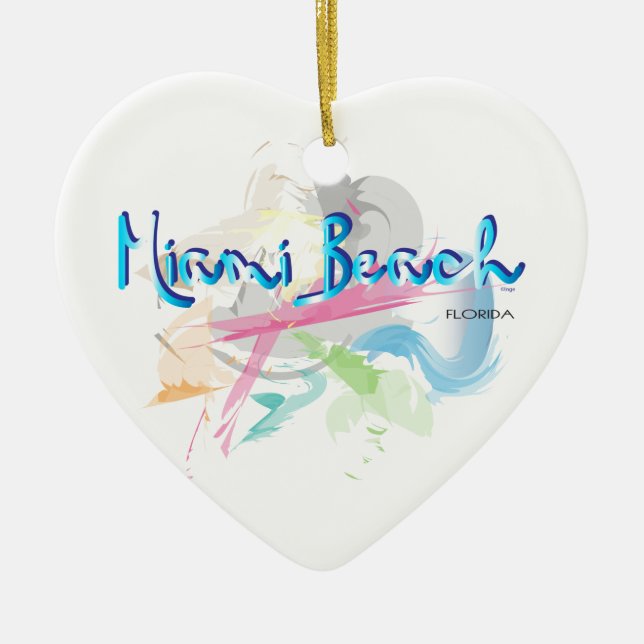 Miami Beach, FLorida Keramikornament (Vorne)