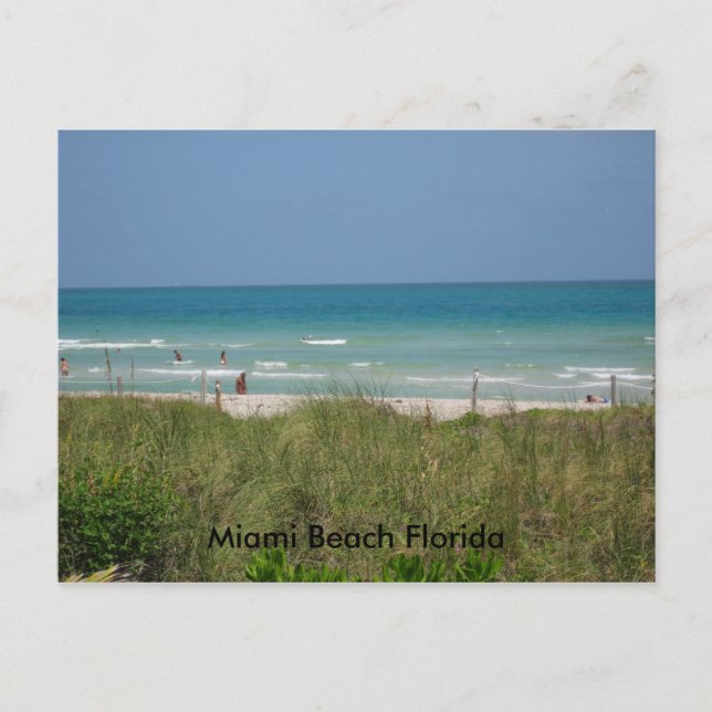 Miami Beach Florida Postkarte (Vorderseite)