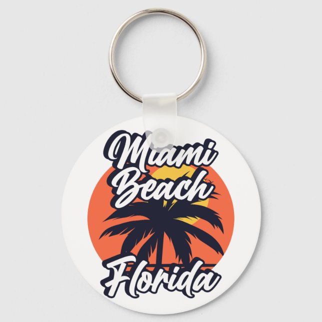 Miami Beach, Florida Schlüsselanhänger (Vorderseite)