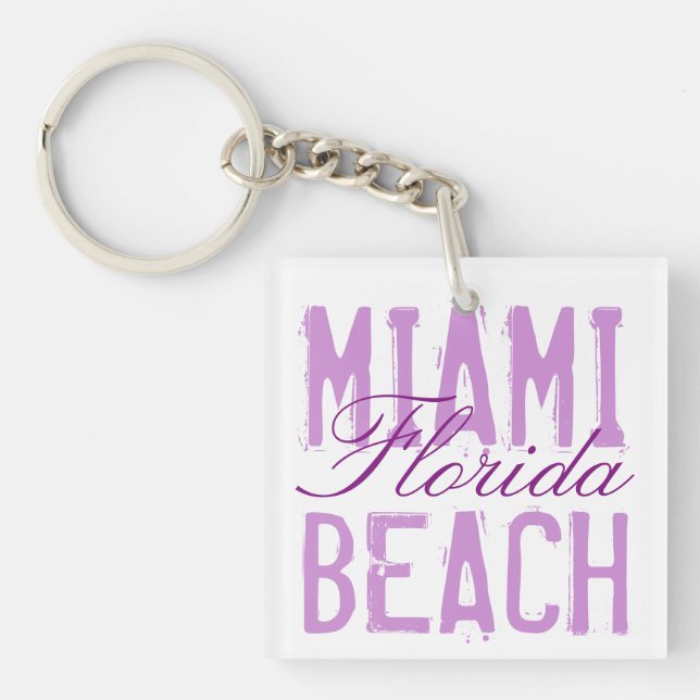 Miami Beach Florida Schlüsselanhänger (Vorderseite)