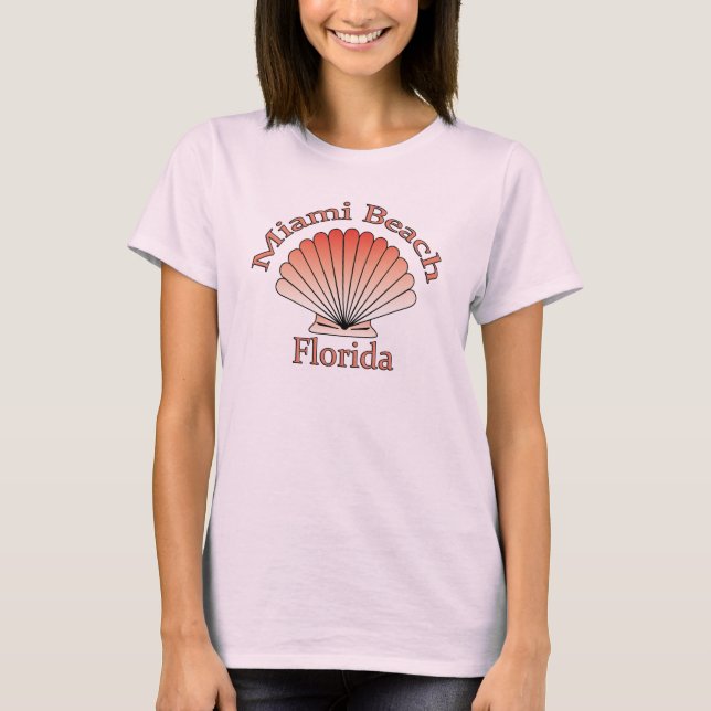 Miami Beach Florida Seashell T - Shirt (Vorderseite)