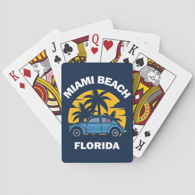 Miami Beach, Florida Spielkarten (Rückseite)