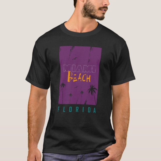 Miami Beach Florida T-Shirt (Vorderseite)