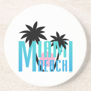 Miami-Beach-Florida-Typografie Untersetzer