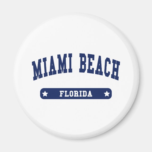 Miami Beach Florida Uni Style T Shirts Magnet (Vorne)