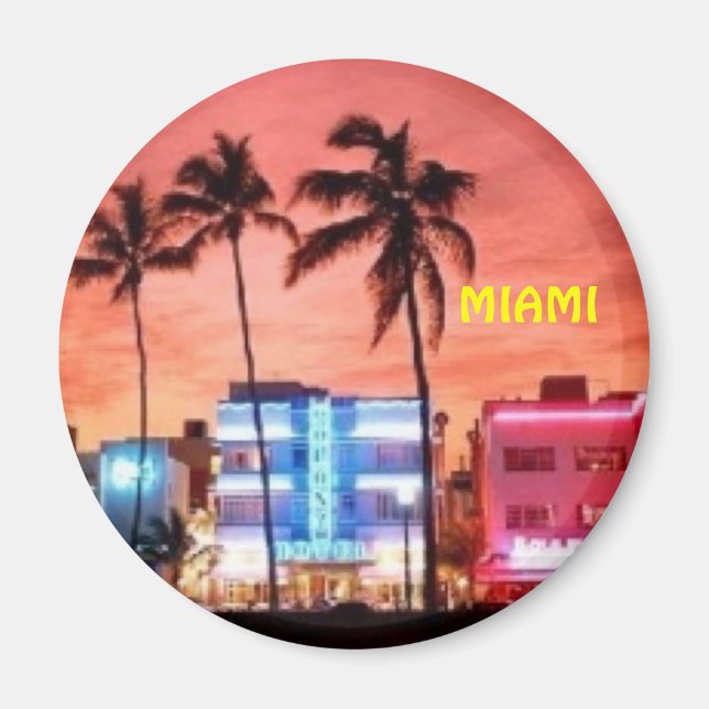 Miami Beach, Floride Magnet (Devant)