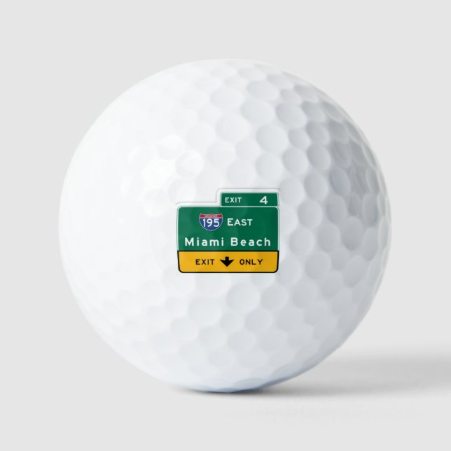 MIAMI BEACH GOLF BALL (Vorderseite)