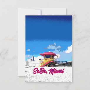 Miami Beach Life Schutzhütte Poster