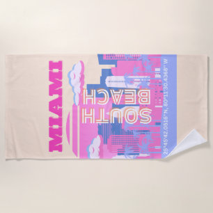 Miami Beach, Miami Art, Preppy Strandtuch