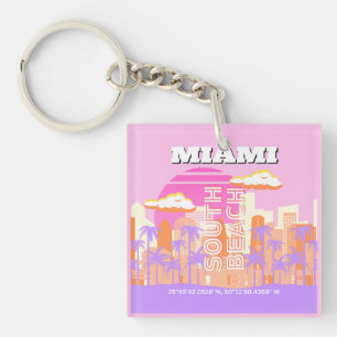 Miami Beach, Miami Travel Art, Preppy Room, Rose