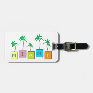 Miami Beach-Palmen Gepäckanhänger