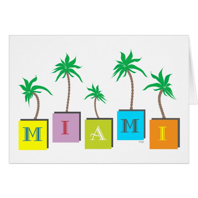 Miami Beach Palms (Vorderseite (Horizontal))