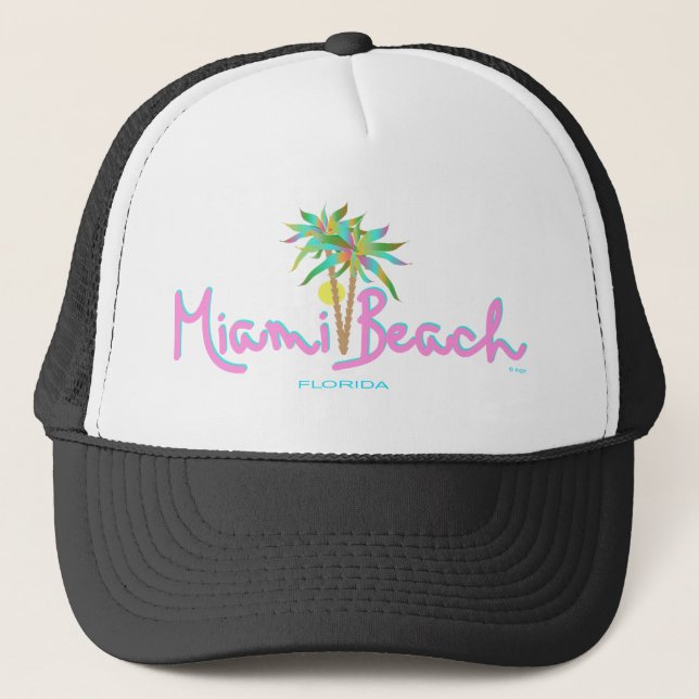 Miami Beach Pam Truckerkappe (Vorderseite)
