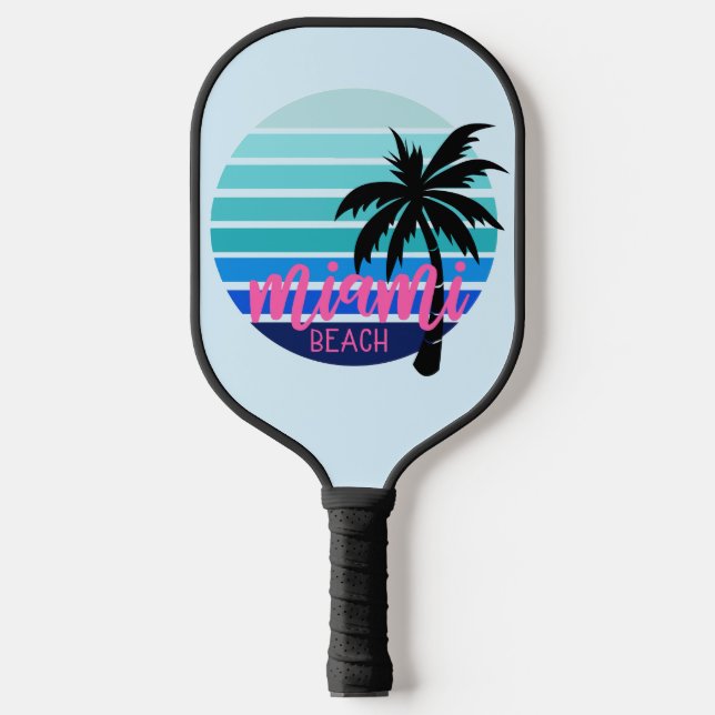 Miami Beach Pickleball Schläger (Vorderseite)