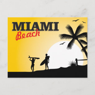 Miami Beach Postcard Postkarte
