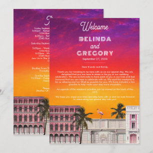 Miami Beach Rainbow Row Hochzeitsplan Programm