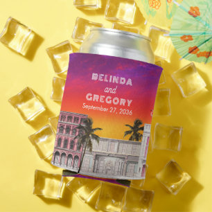 Miami Beach Regenbogen-Reihe Charleston Palme Hoch Dosenkühler