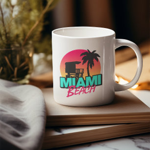 Miami Beach Reise Vintage Kaffeetasse