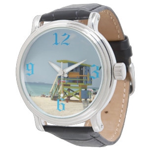 Miami Beach Rettungsschwimmerhütte Armbanduhr