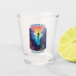 Miami Beach Spring Break 2023 Mermaid Reef Shot Gl Schnapsglas