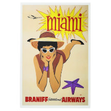 Miami Beach Vacation Metal Wall Art