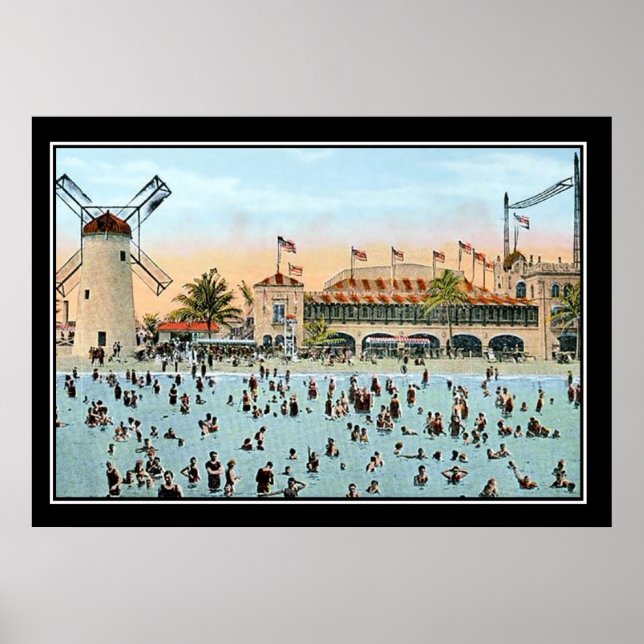 Miami Beach Vintag Print Poster (Vorne)