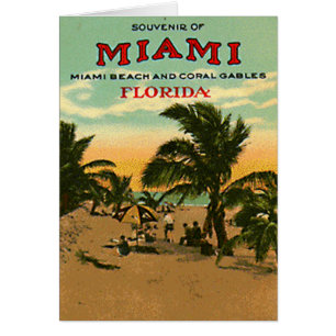 Miami Beach vintage, la Floride, Etats-Unis -