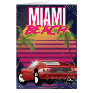 Miami Beach Vintage-Reiseposter