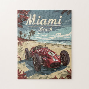 Miami Beach Vintager Rennwagen