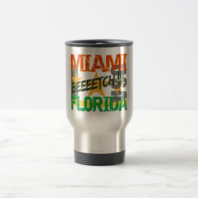 Miami Beeetch Tasse - wählen Sie Stil & Farbe (Mittel)