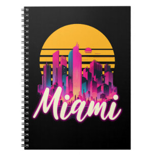 Miami bei Sonnenuntergang Notizblock