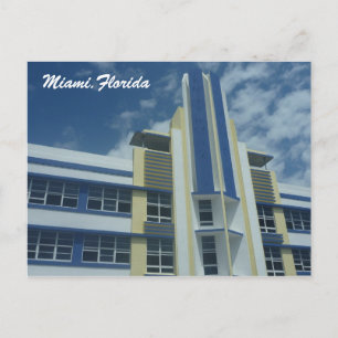 Miami blau postkarte