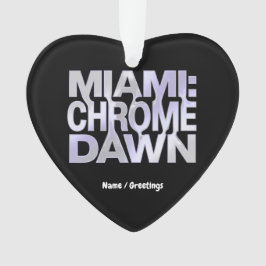 Miami Chrome Dawn Flüssigmetall Y3K Ästhetik Kunst Ornament